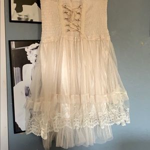 High waist lace skirt